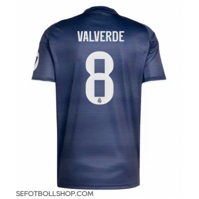 Billiga Real Madrid Federico Valverde #8 Borta fotbollskläder 2025-26 Kortärmad Billiga Real Madrid Federico Valverde #8 Borta fotbollskläder 2025-26 Kortärmad